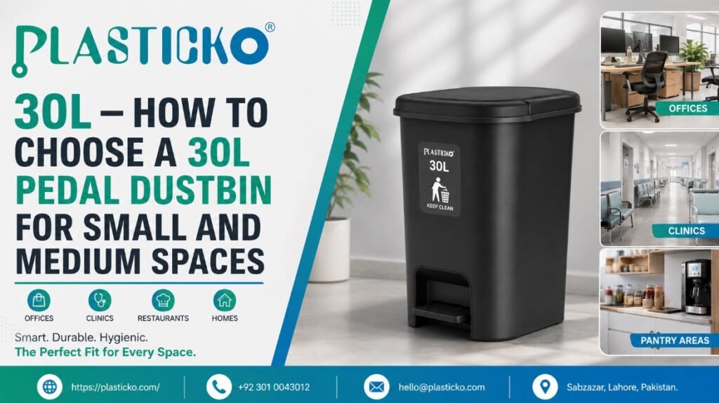 30L pedal dustbin