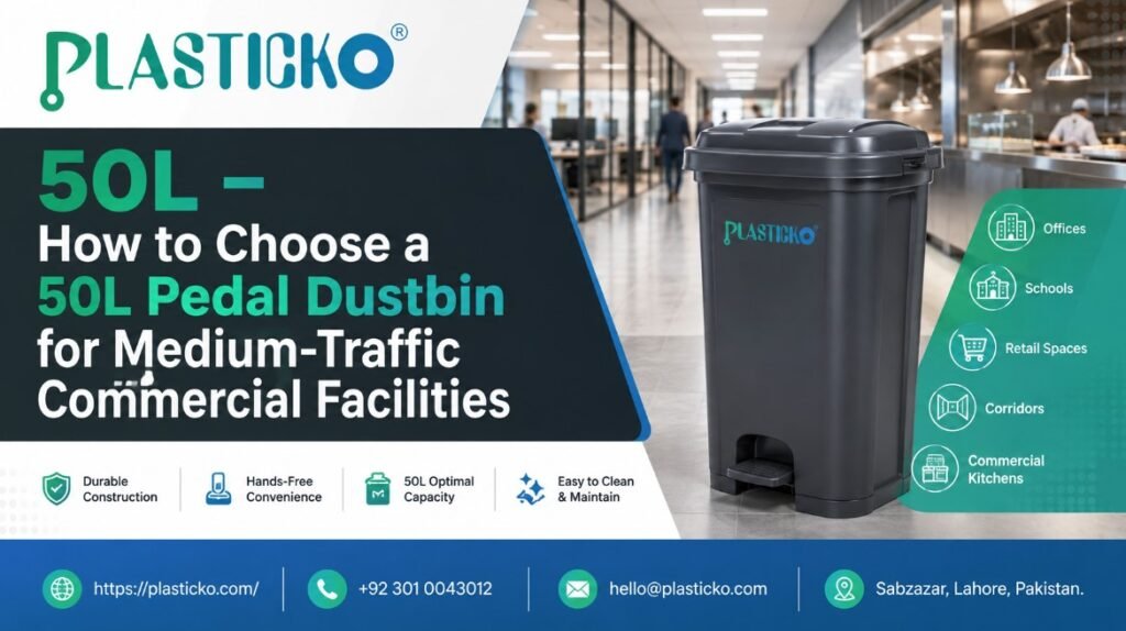 50L Pedal Dustbin