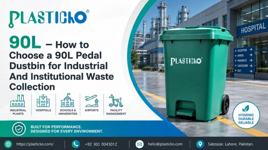 90L pedal dustbin
