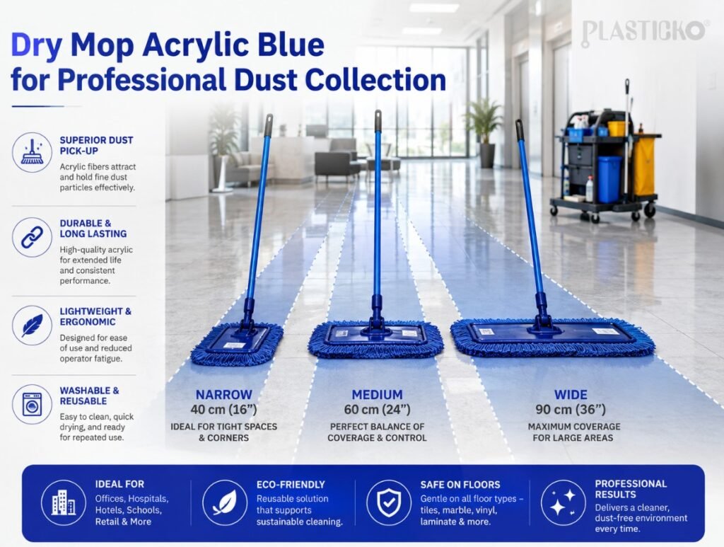 Dry Mop Acrylic Blue